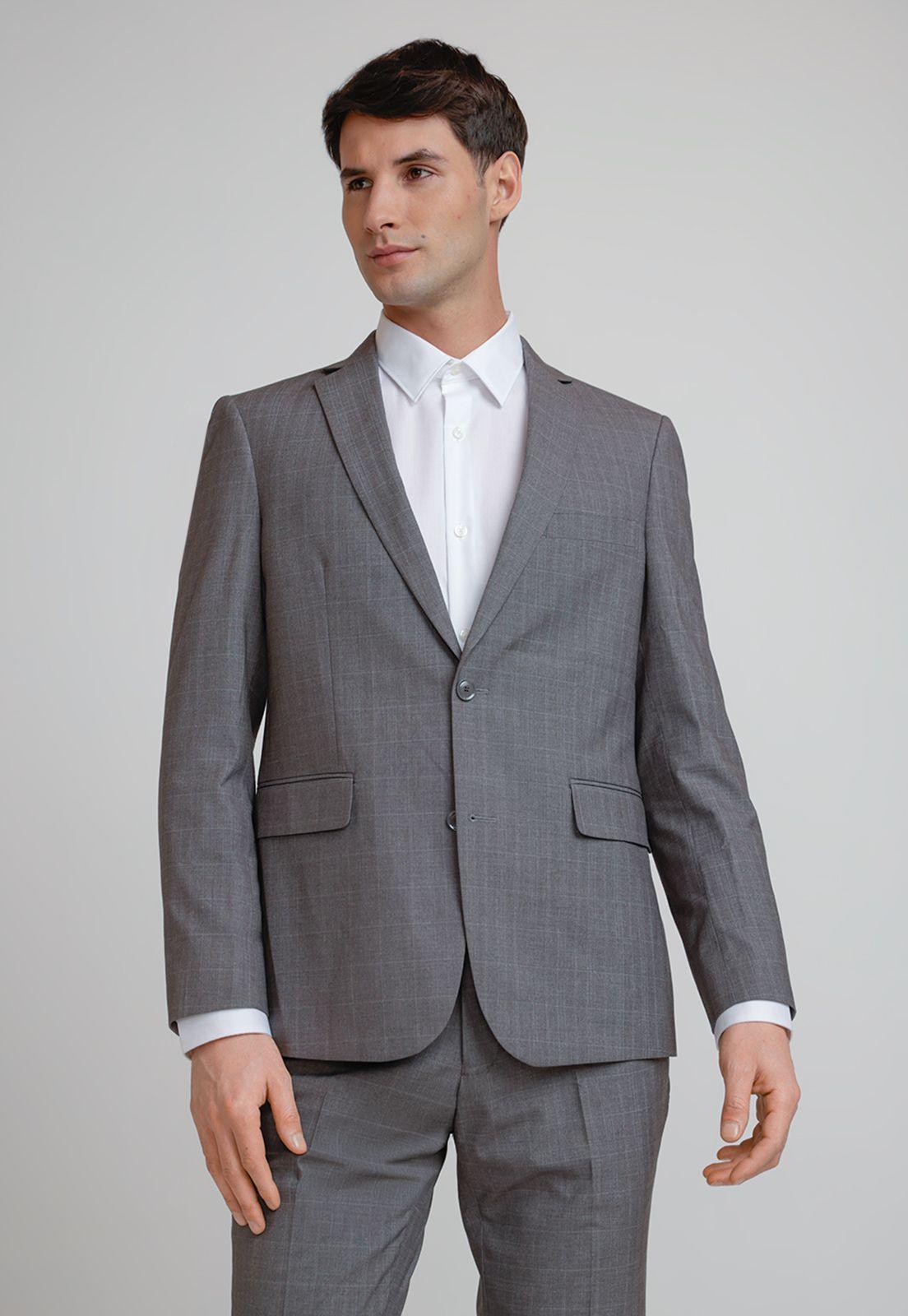 Chaqueta Hombre Traje Suit Separates Washable Gris-0