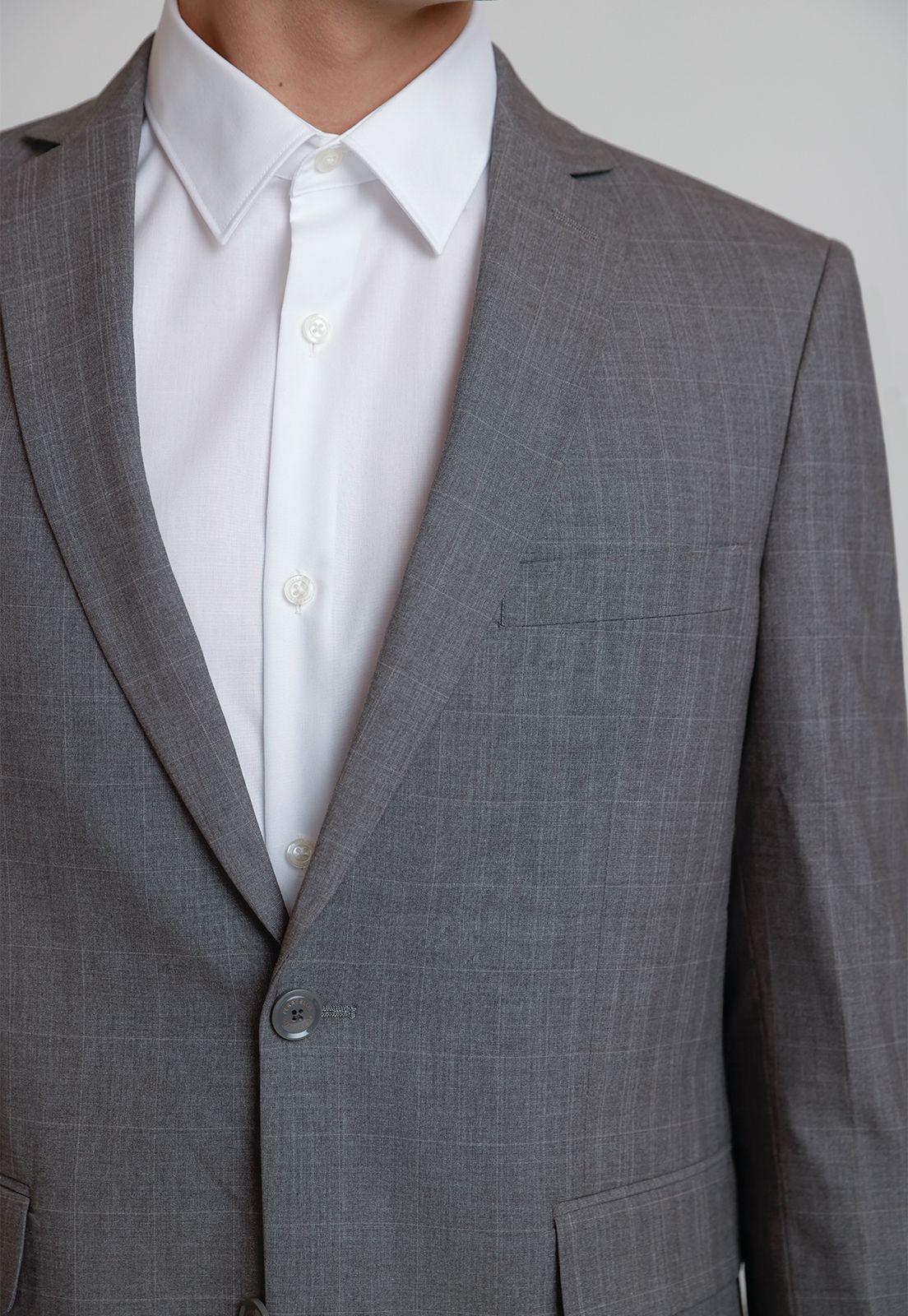 Chaqueta Hombre Traje Suit Separates Washable Gris-2