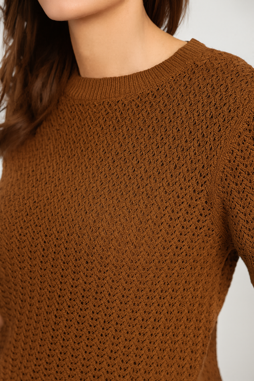 Tejido Mujer Pia Algodón Camel-2