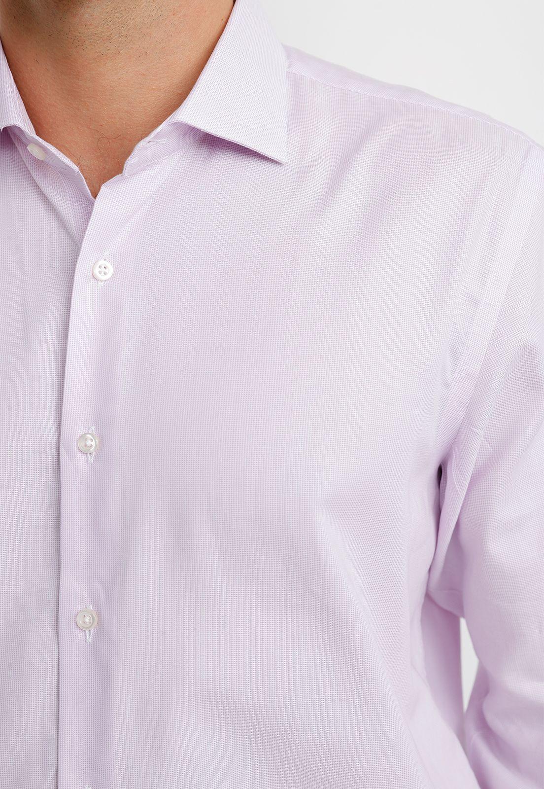 Camisa Hombre Formal Algodón Vercelli Lila-2