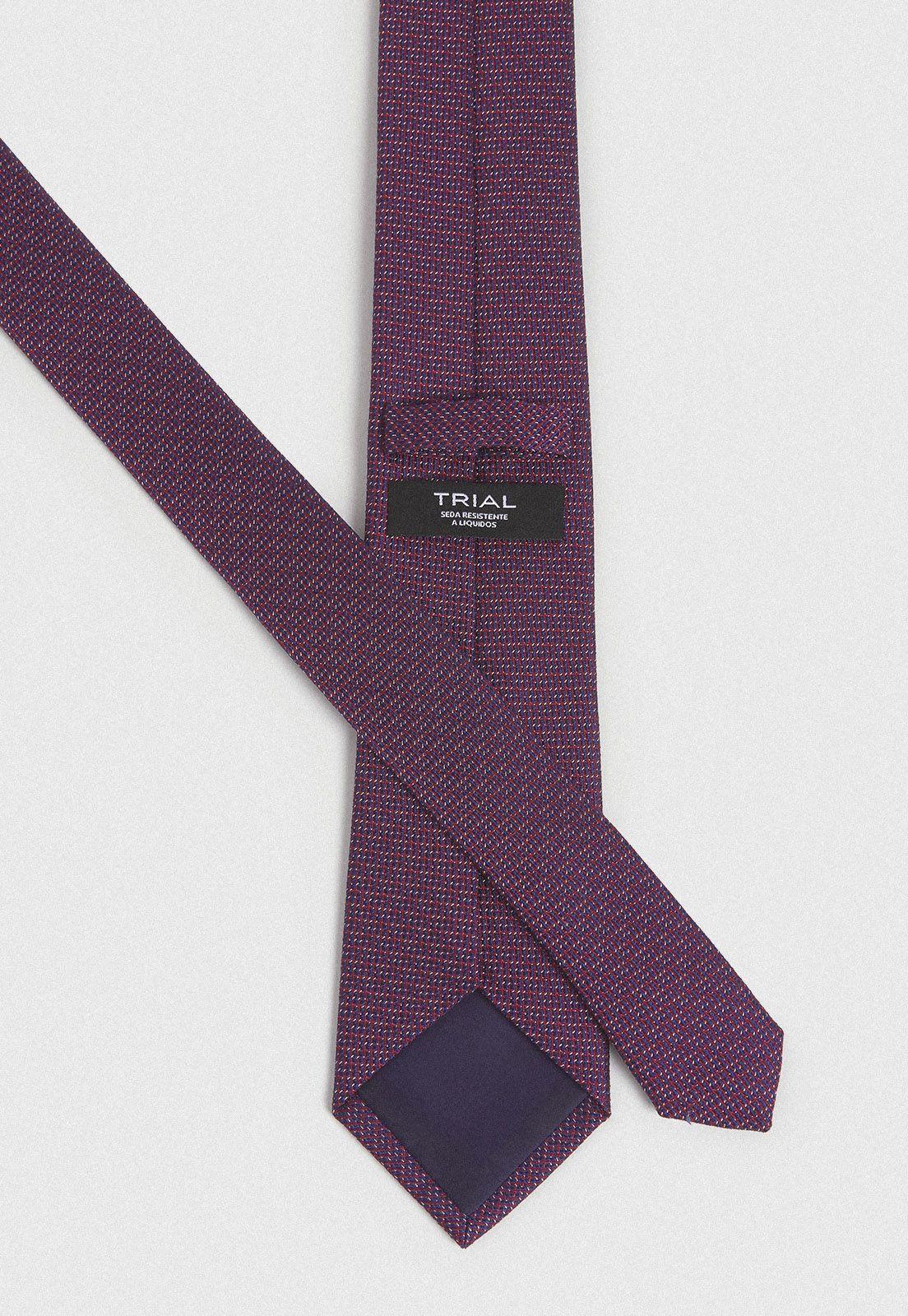 Corbata Formal Hombre Seda Diseño Travel Azul-1