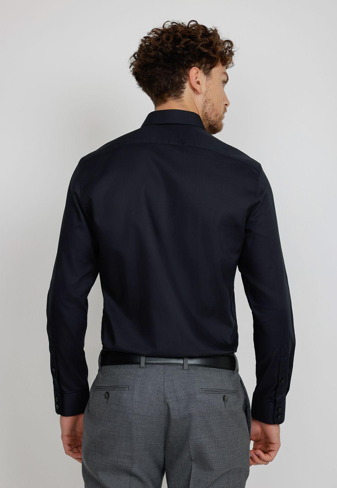 Camisa Formal Hombre Skinny Fit Graduación  Negro-1