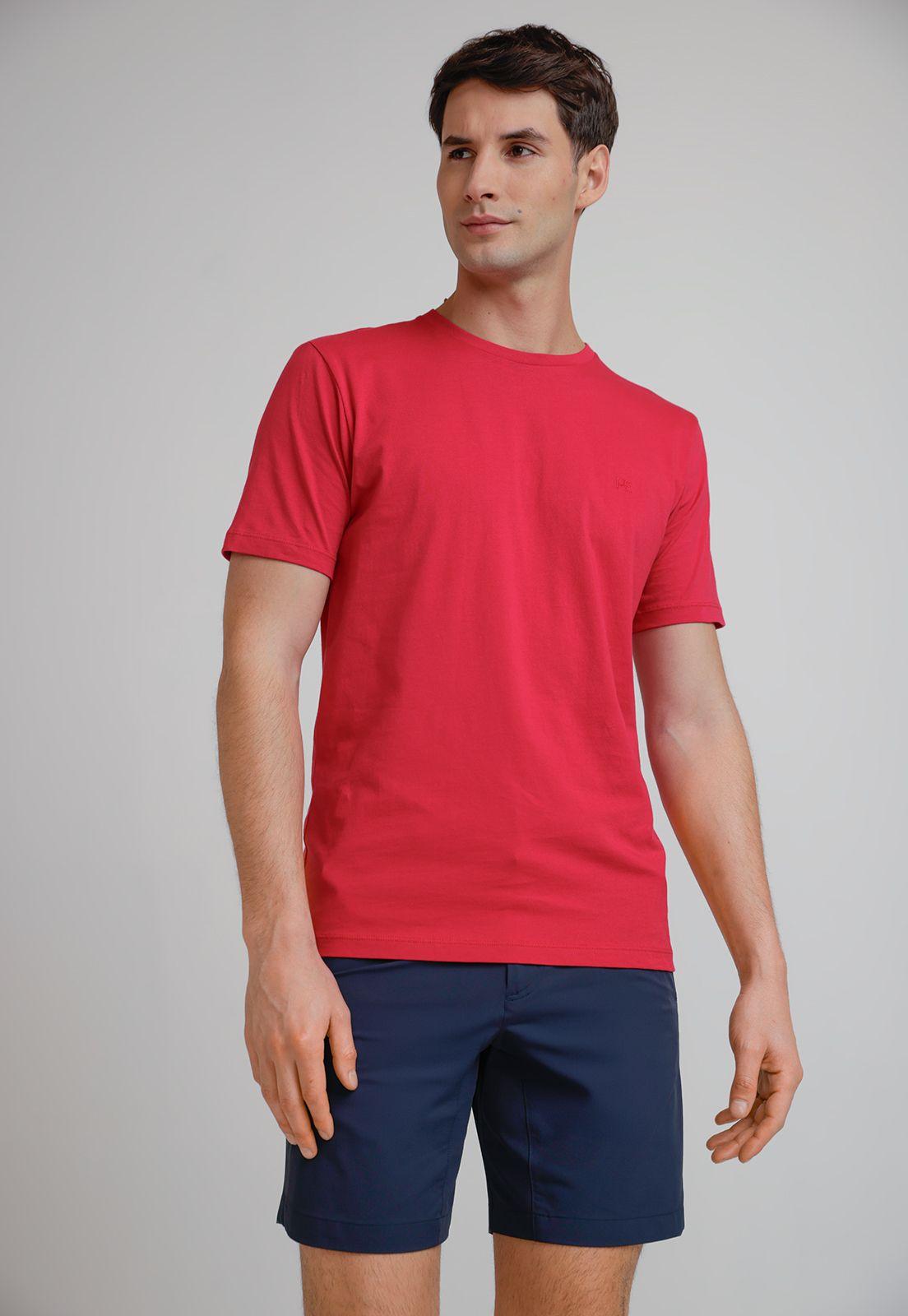 Polera Hombre Básica 100% Algodón Fucsia-0