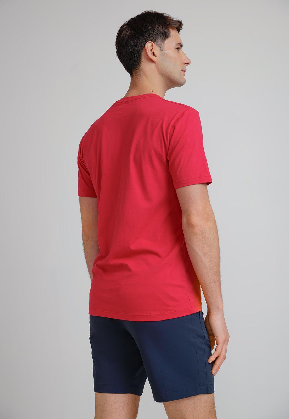 Polera Hombre Básica 100% Algodón Fucsia-1