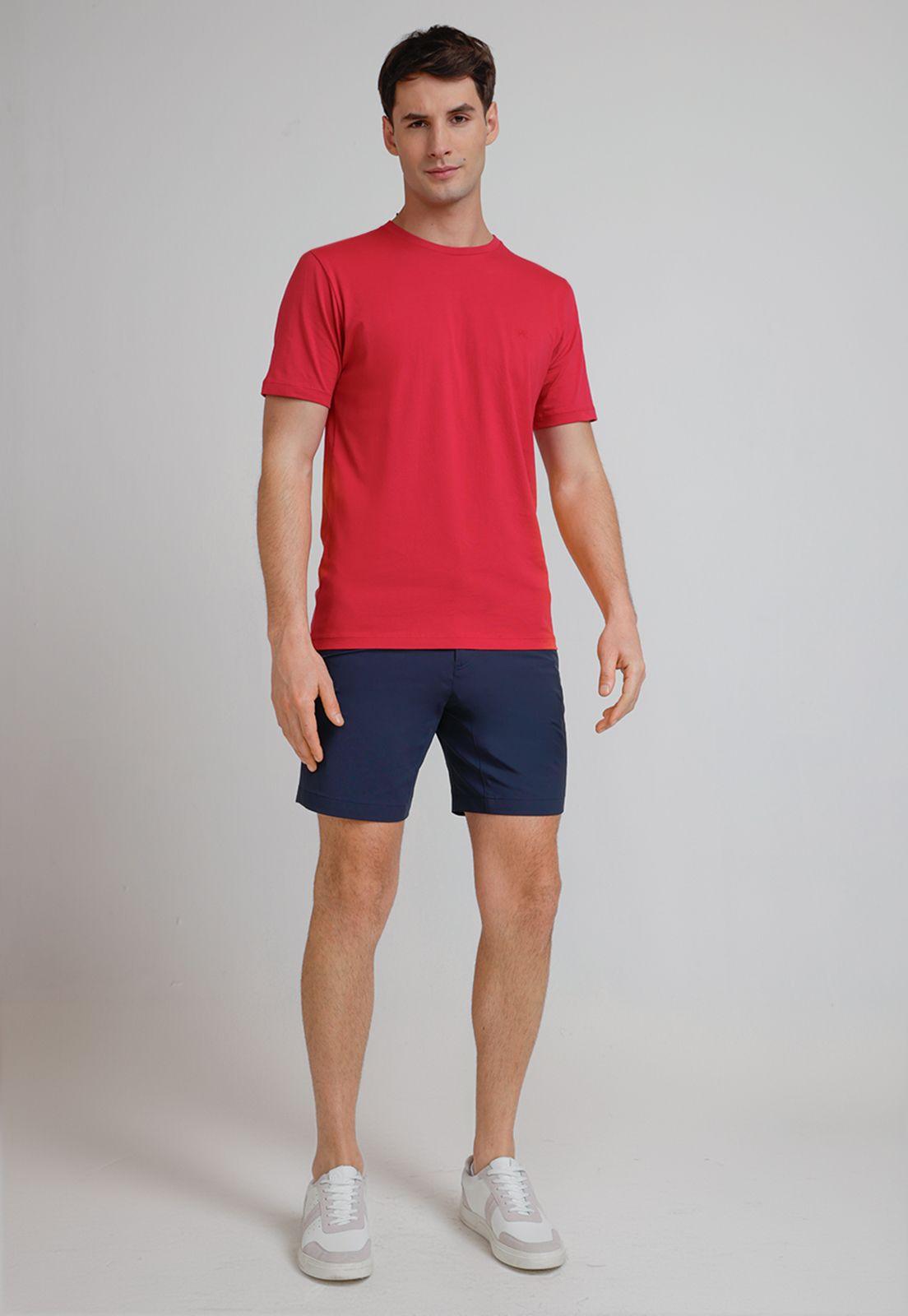 Polera Hombre Básica 100% Algodón Fucsia-3