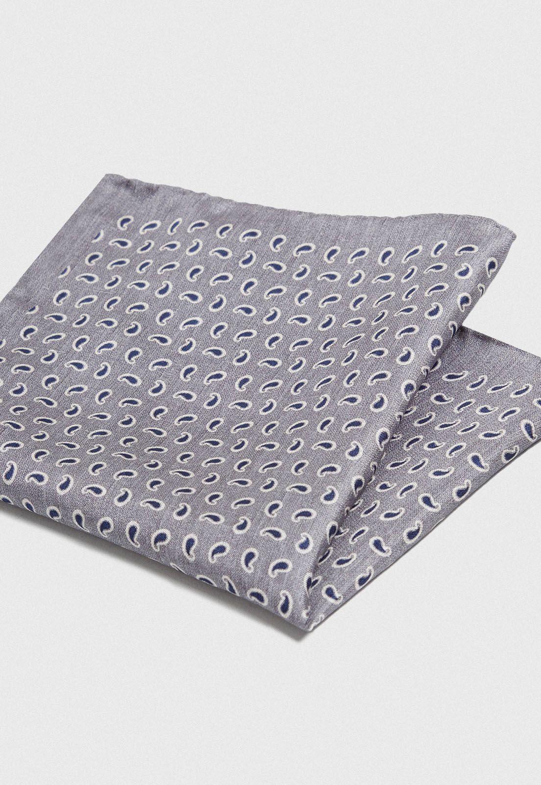 Pochet hombre Formal Luxury Seda Blanco-2