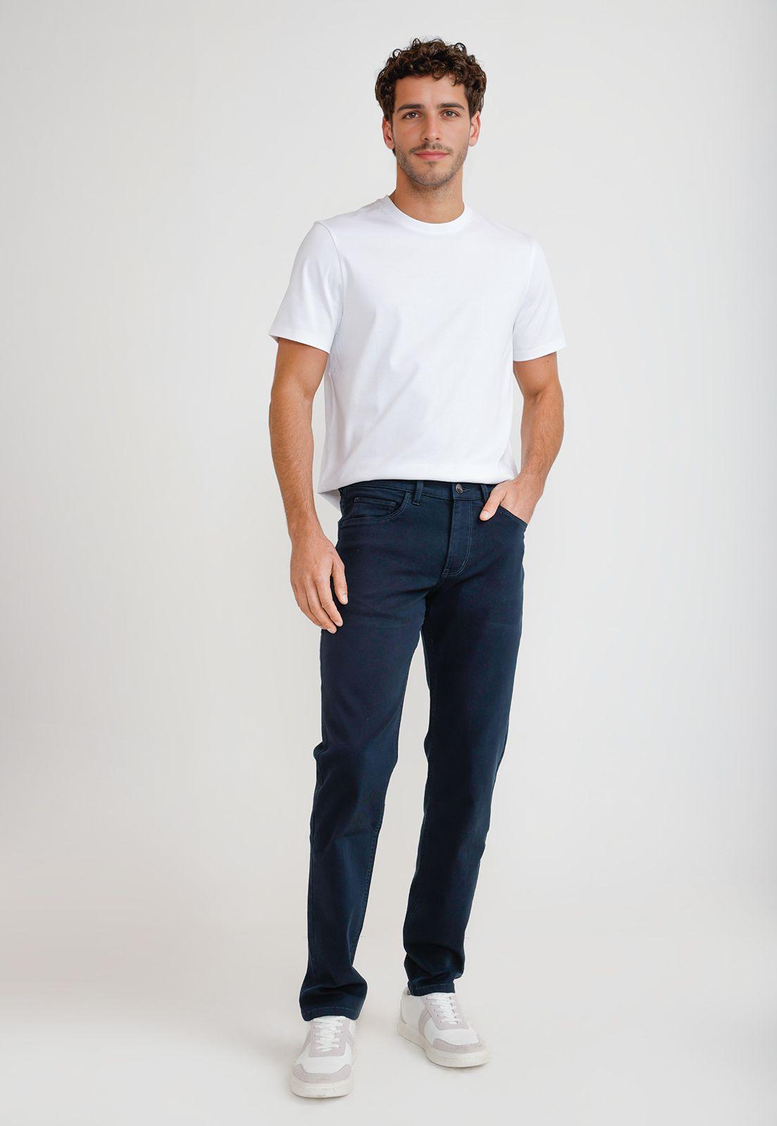 Pantalón Hombre Casual 5 Bolsillos Navy PDBSF005-3