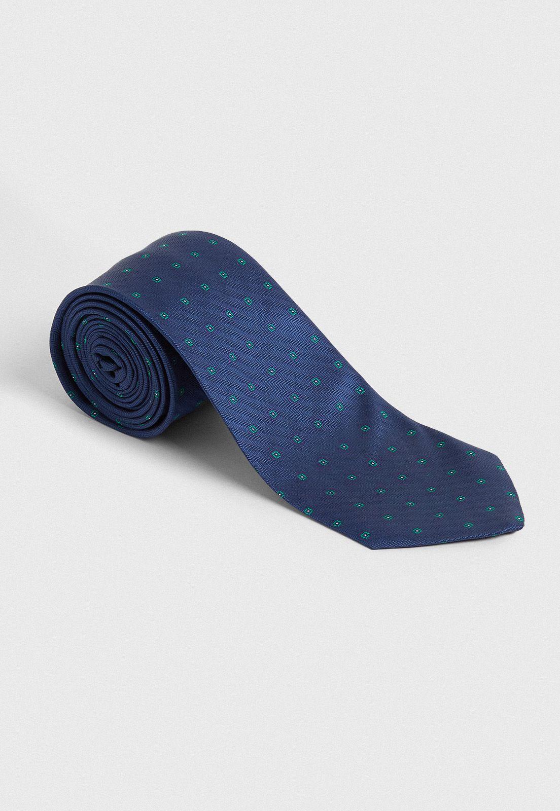 Corbata Formal Hombre Luxury Seda Azulino-0