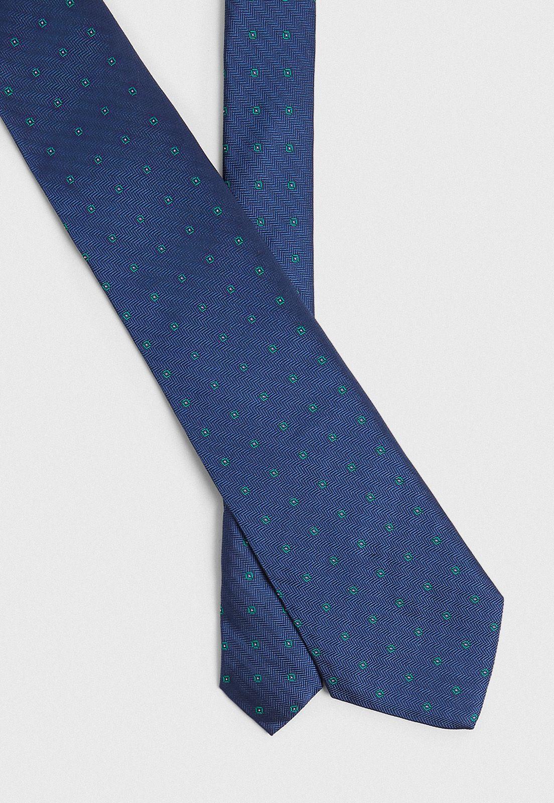 Corbata Formal Hombre Luxury Seda Azulino-1