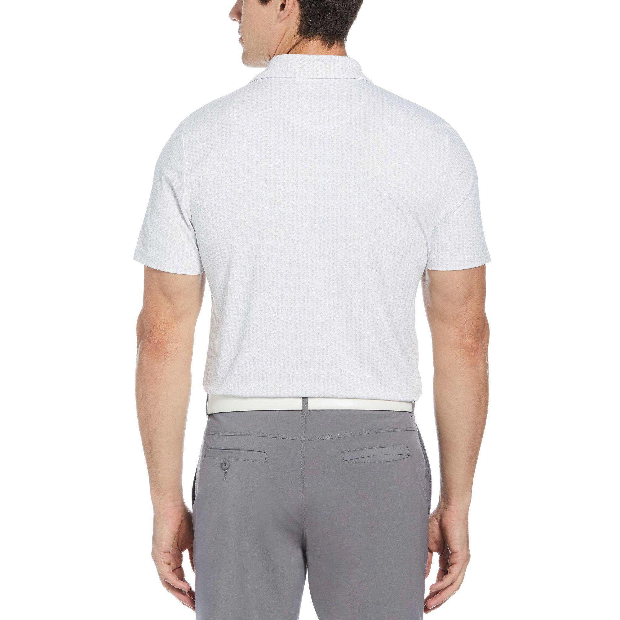 Polera Polo De Hombre Pete Estampado Blanco-1