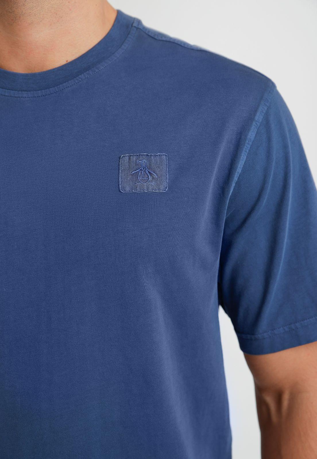 Polera Hombre Cuello Redondo Azul-2