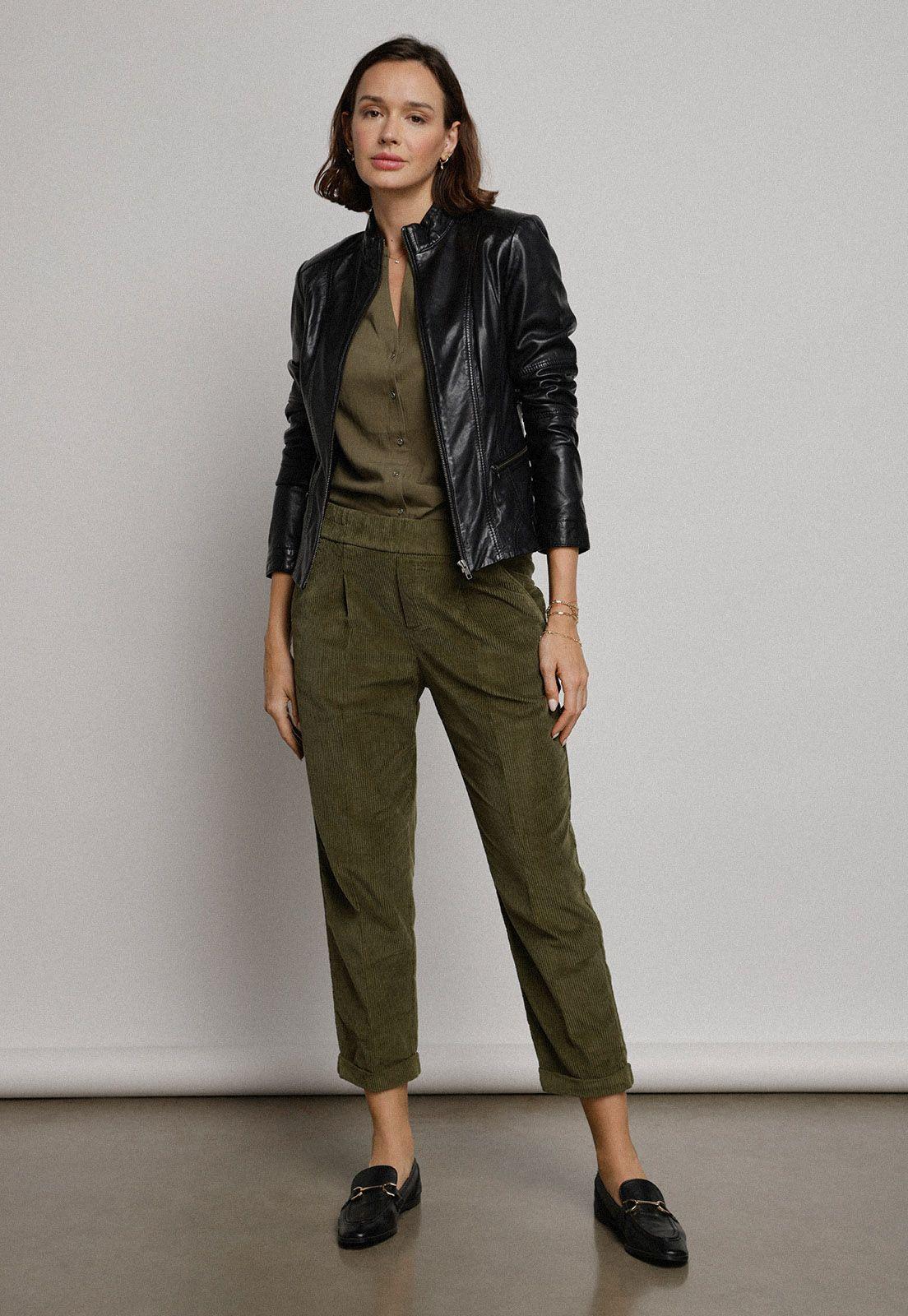 Chaqueta Cuero Melati Negro-3