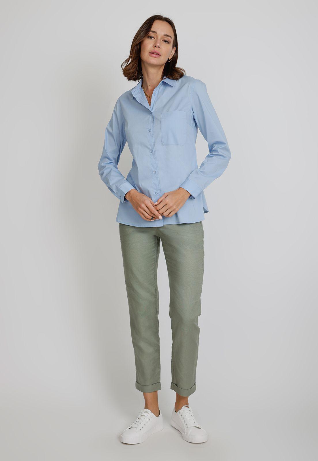 Blusa De Mujer Croma Celeste-3