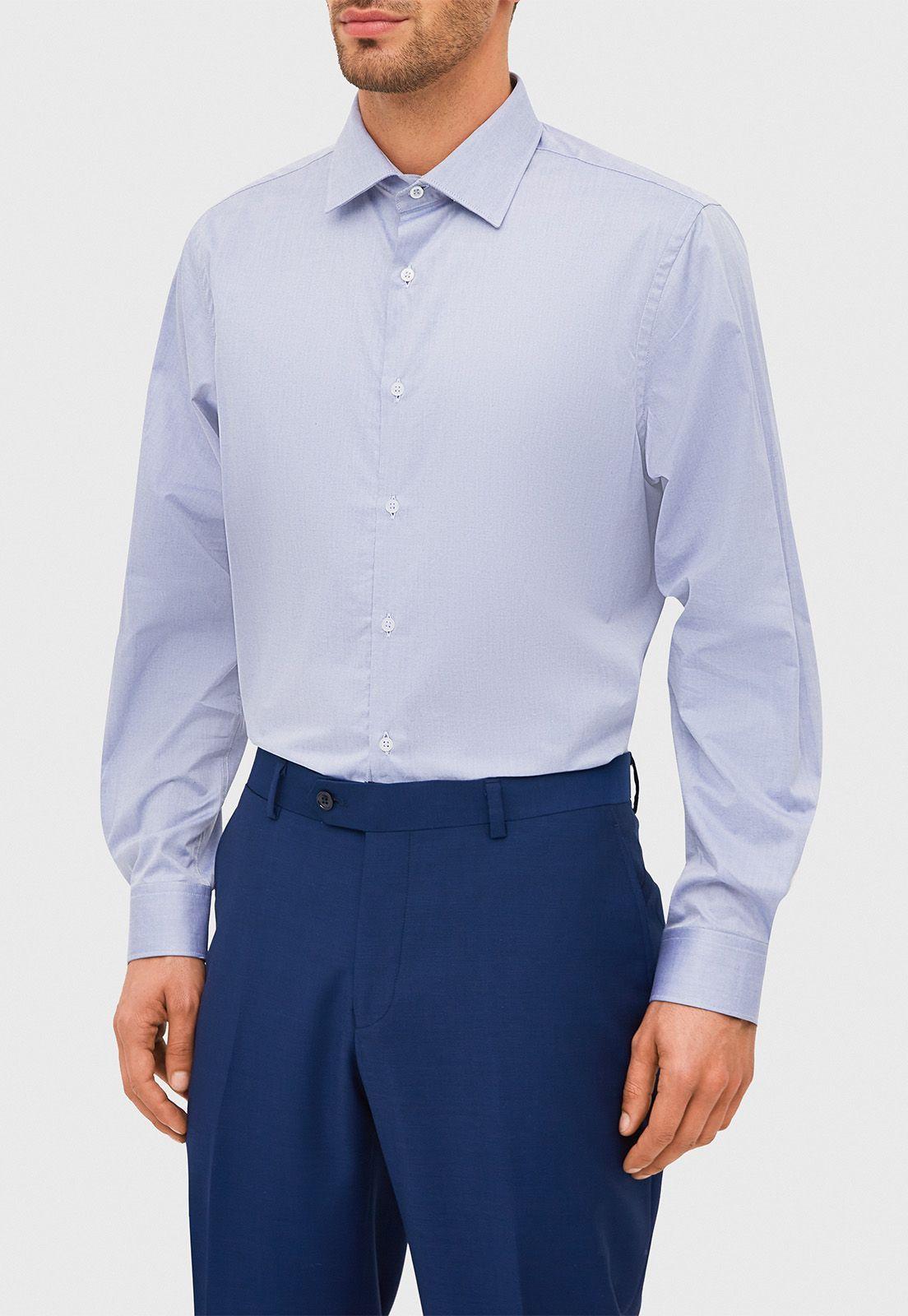 Camisa Formal Classic Azul-0