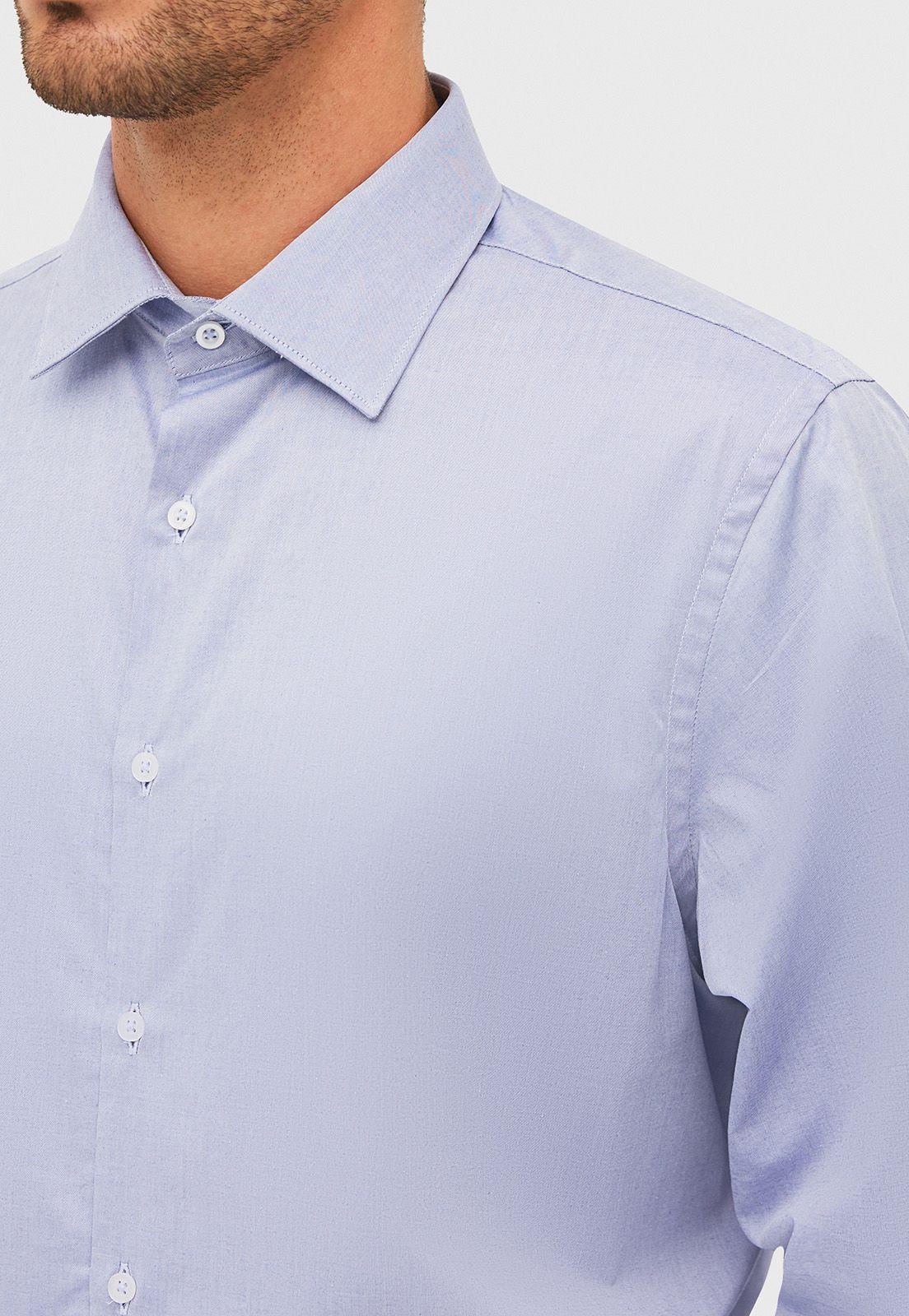Camisa Formal Classic Azul-2