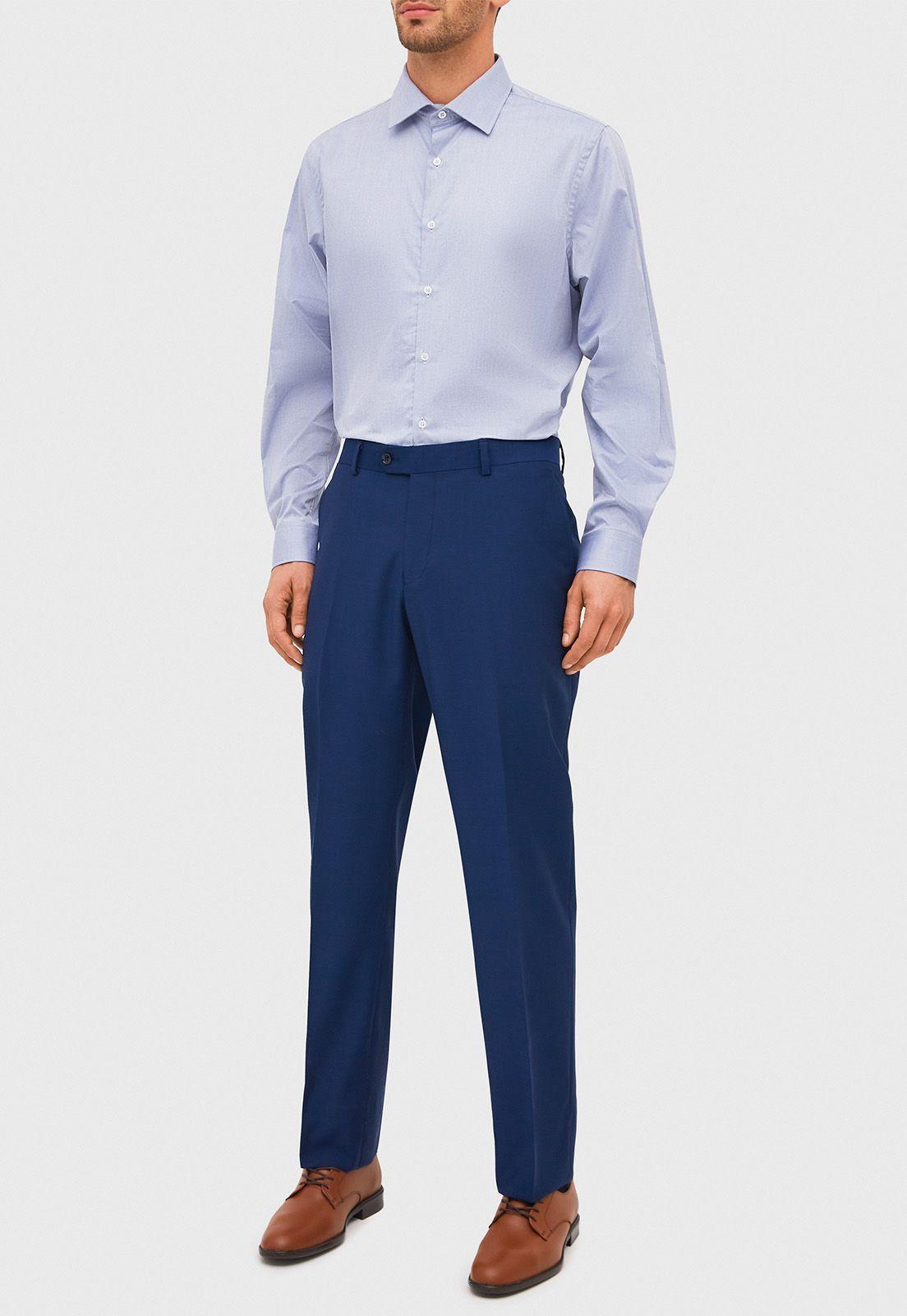 Camisa Formal Classic Azul-3