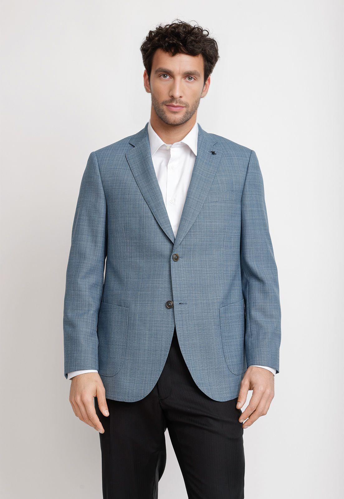 Chaqueta Hombre Formal Coderas Executive Celeste-0