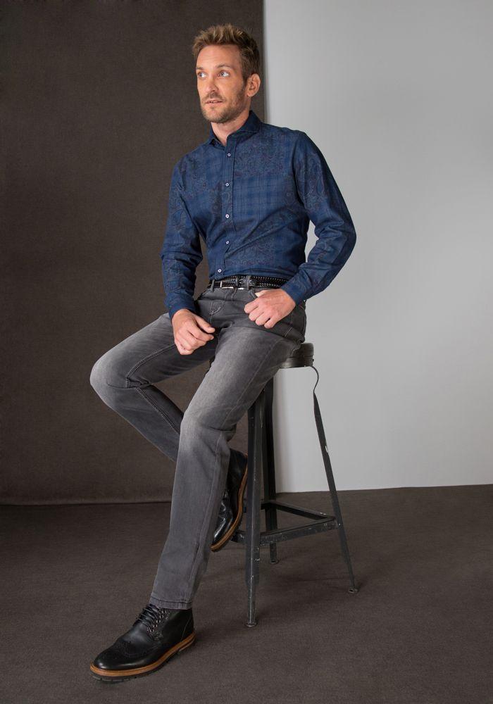 Jeans Metropoli Gris-0