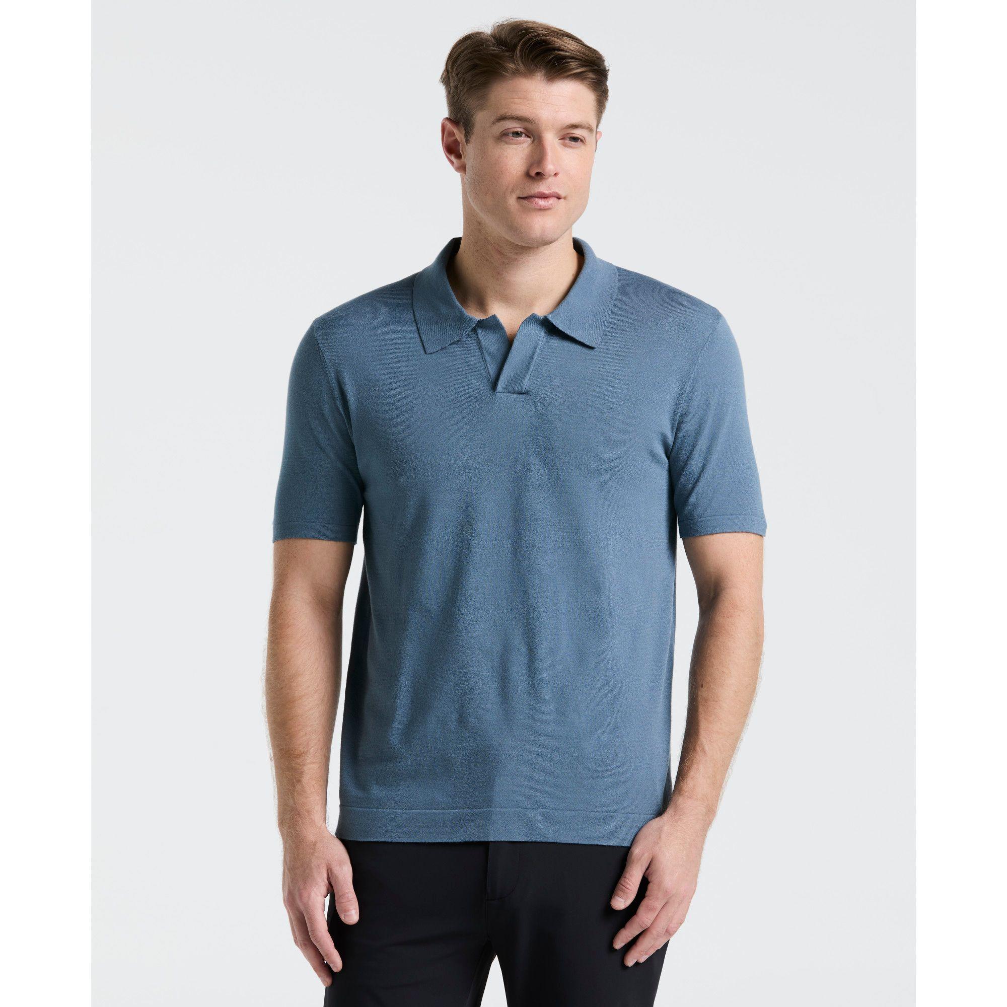 Polera Hombre Polo Manga Corta Azul 4KSG7218-0