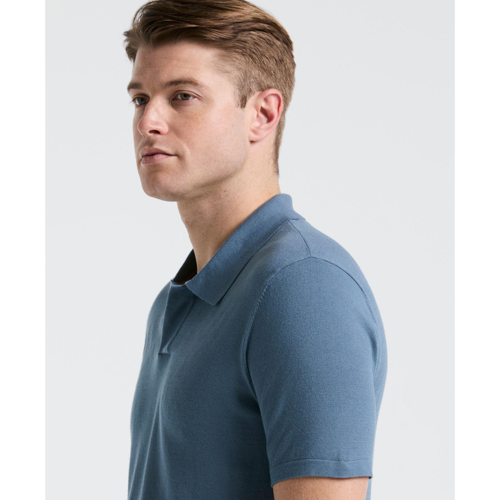 Polera Hombre Polo Manga Corta Azul 4KSG7218-1