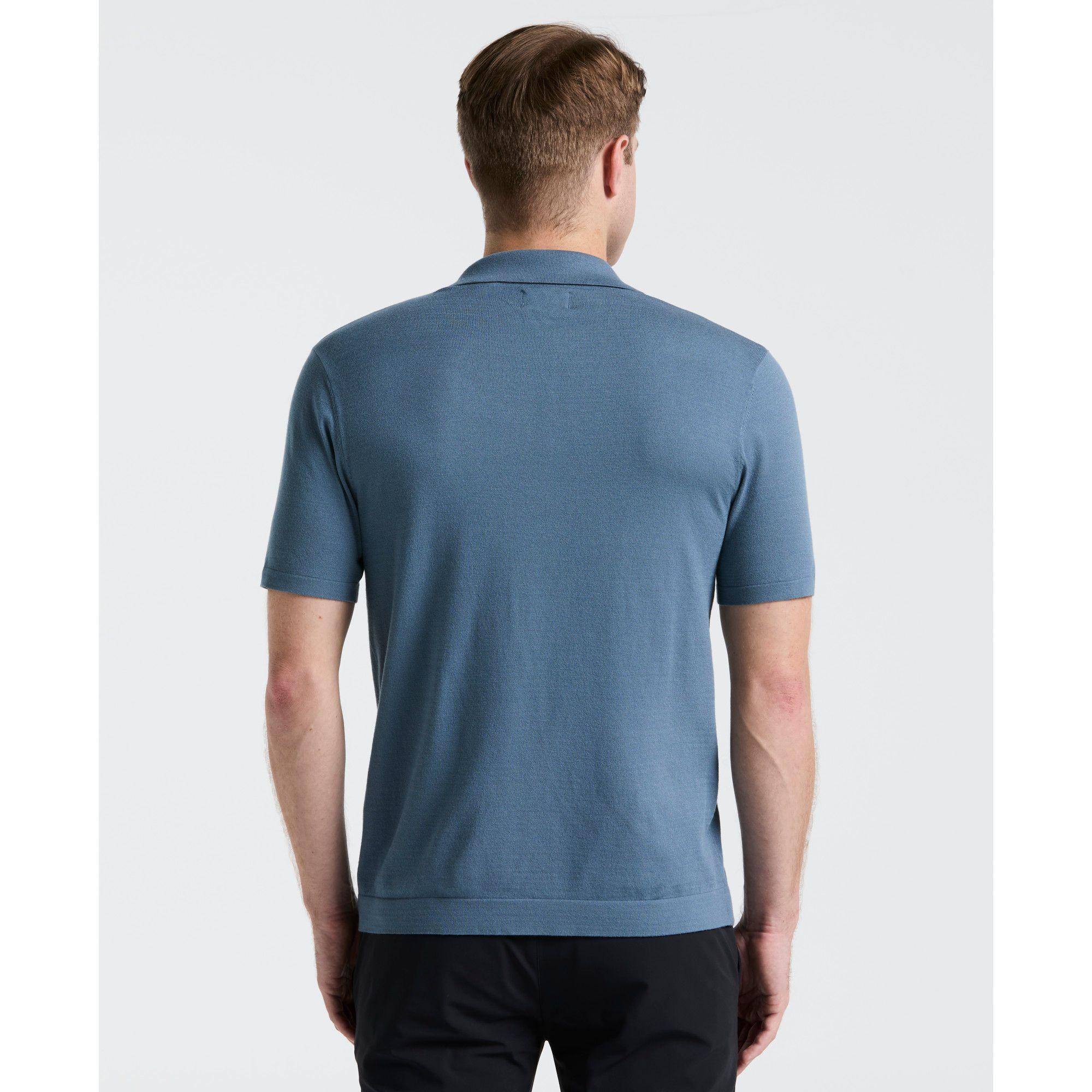 Polera Hombre Polo Manga Corta Azul 4KSG7218-3
