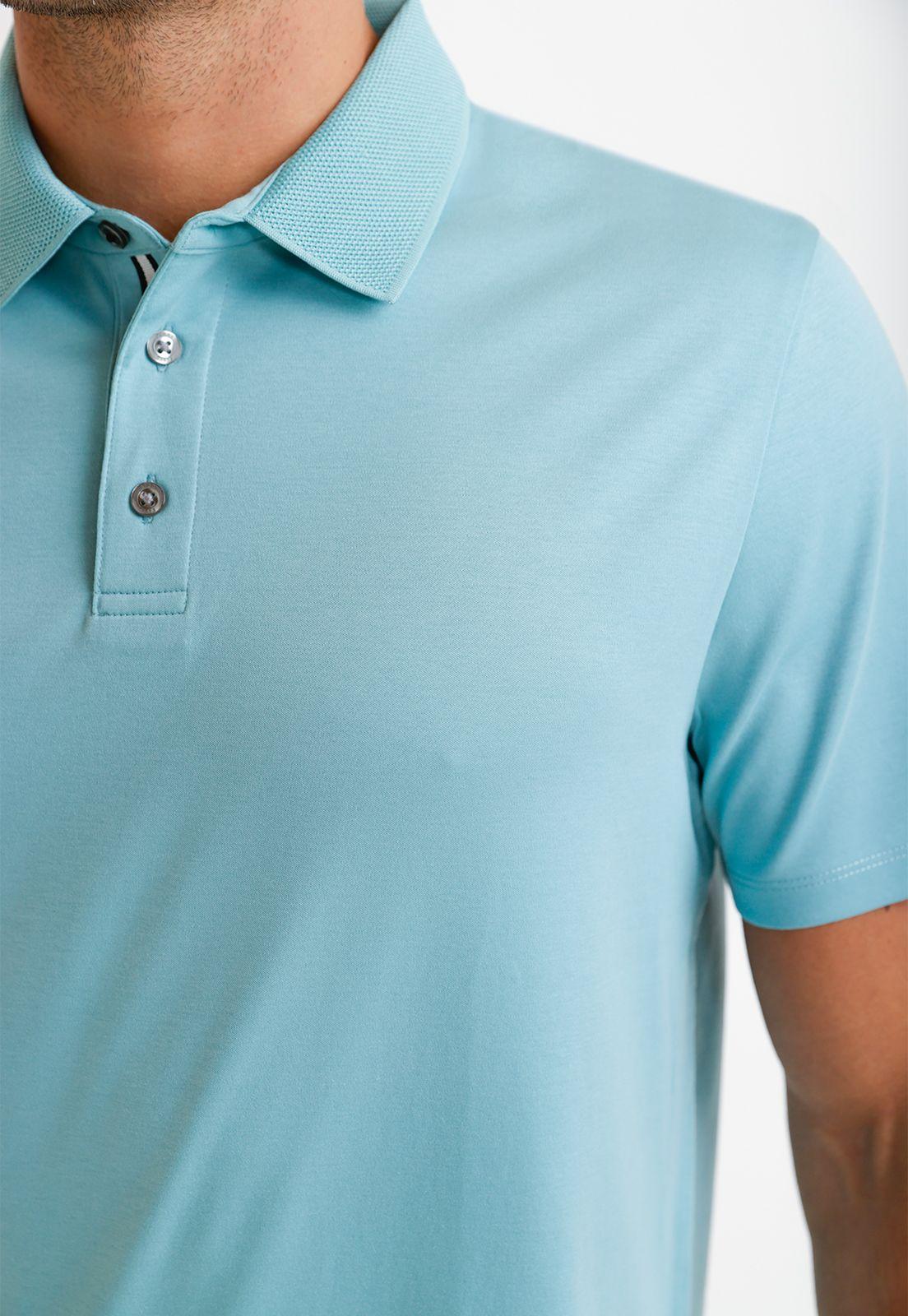 Polera Hombre Polo Manga Corta Verde Agua 4IFK7060-2