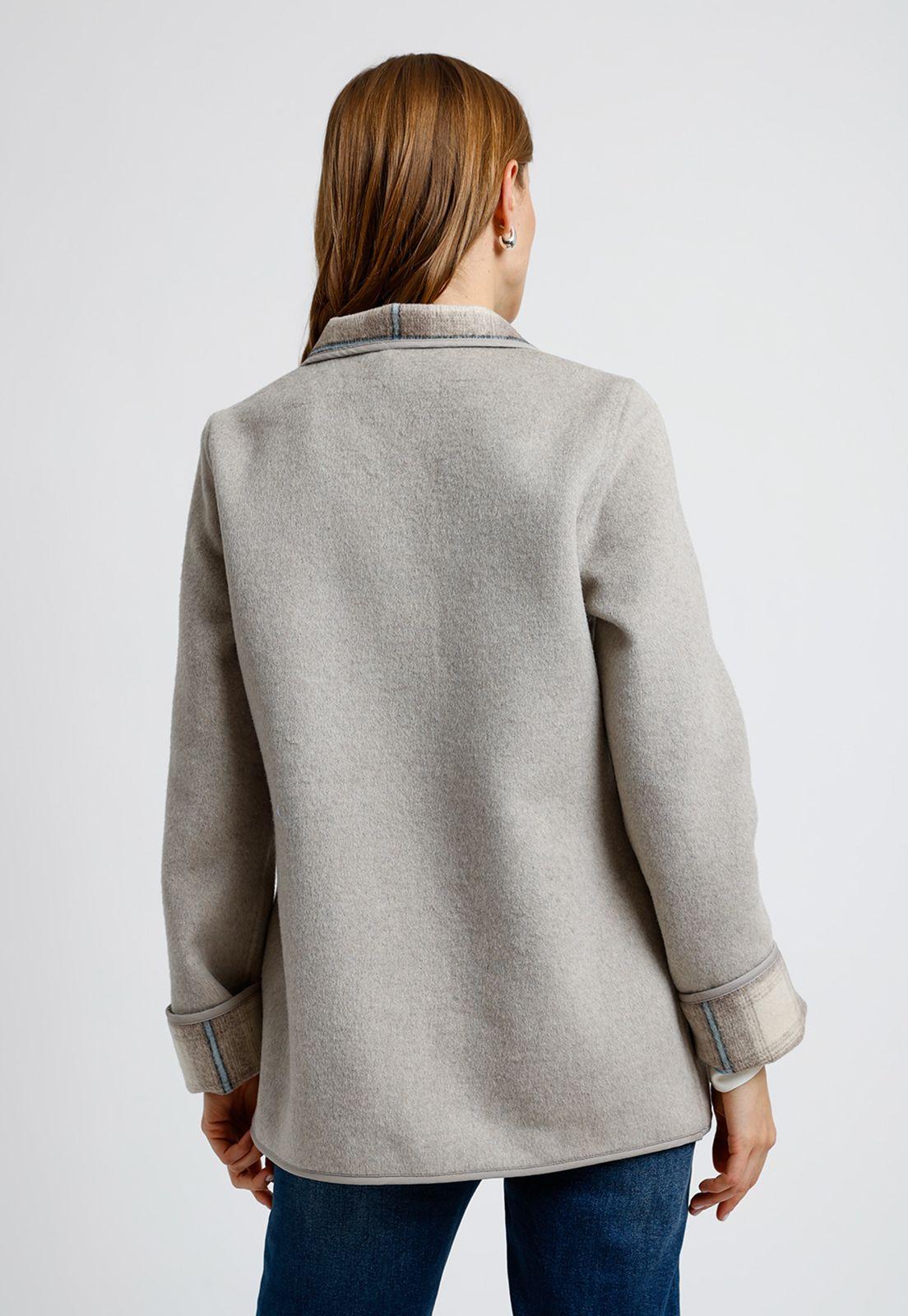 Chaquetón Reversible Gris Marlee Mujer-1