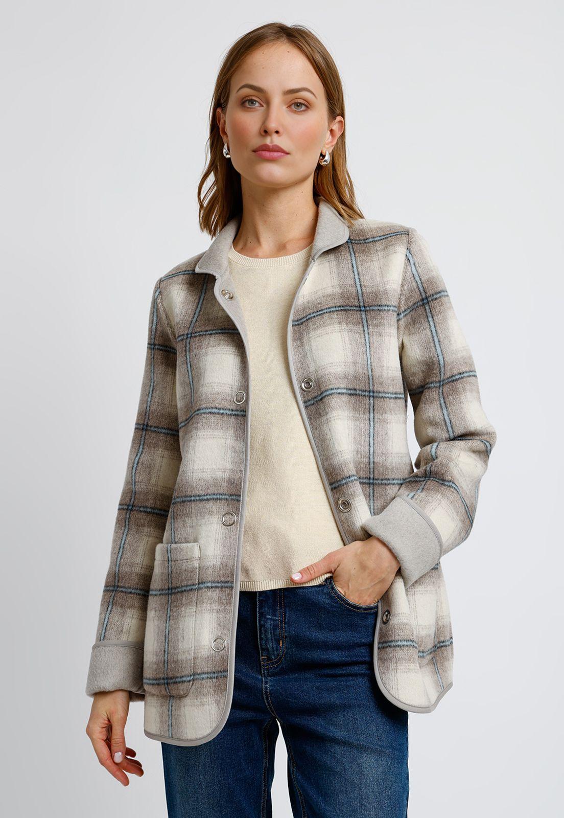 Chaquetón Reversible Gris Marlee Mujer-2