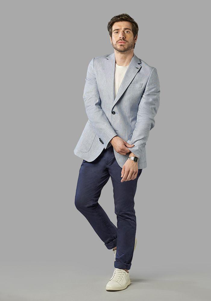 Chaqueta Europe Celeste-1