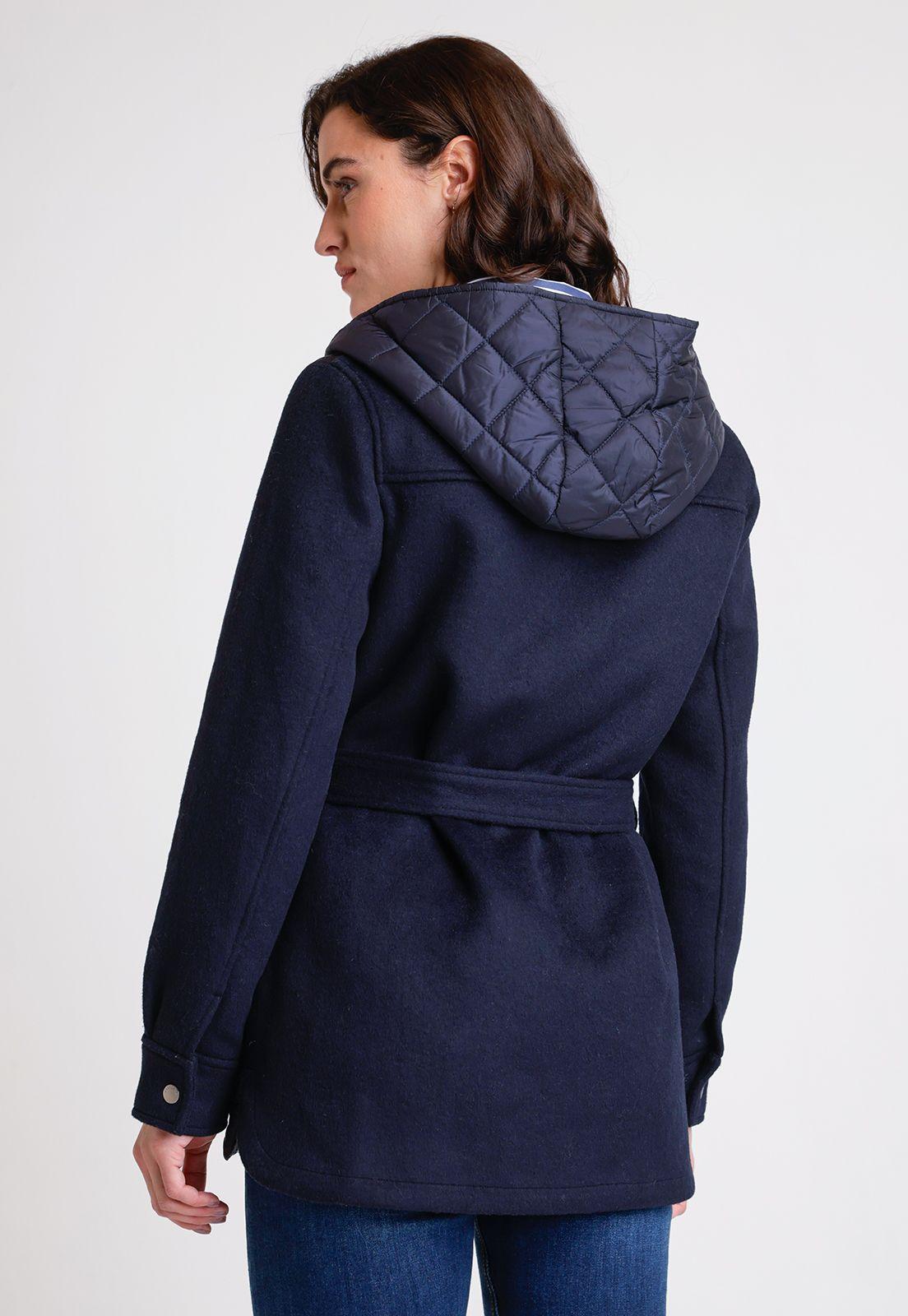 Parka De Mujer Modelo Lana Color Marino-1