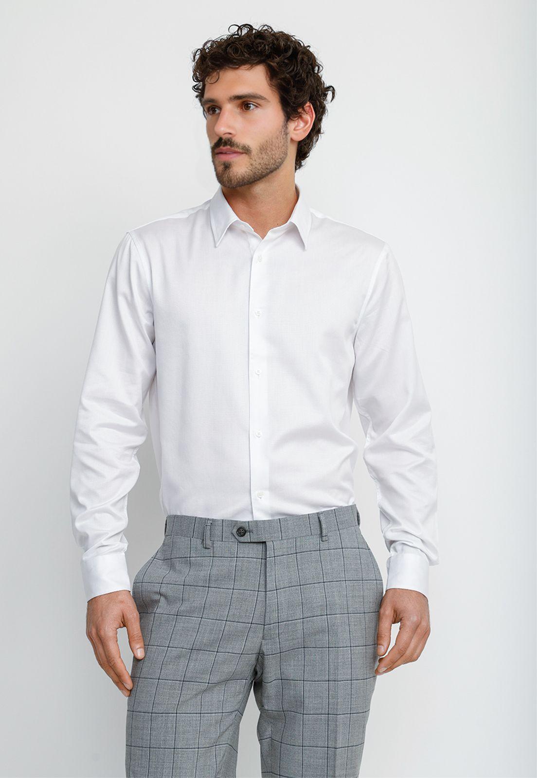 Camisa Hombre Formal Blanca SSS1121001-0