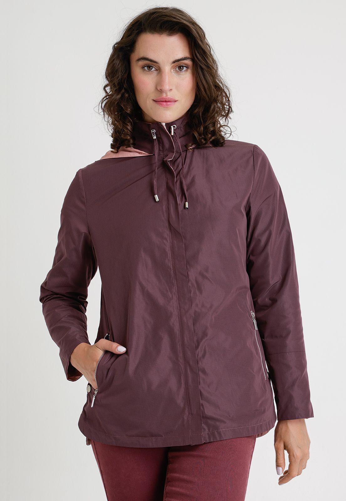 Chaqueta De Mujer Modelo Eva Color Burdeo-0