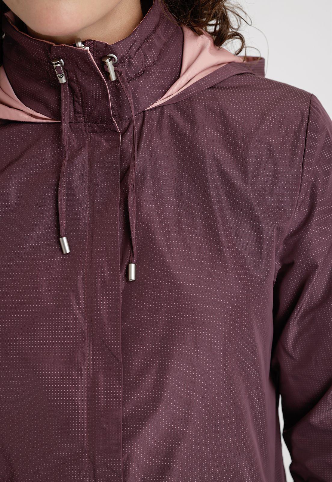 Chaqueta De Mujer Modelo Eva Color Burdeo-4
