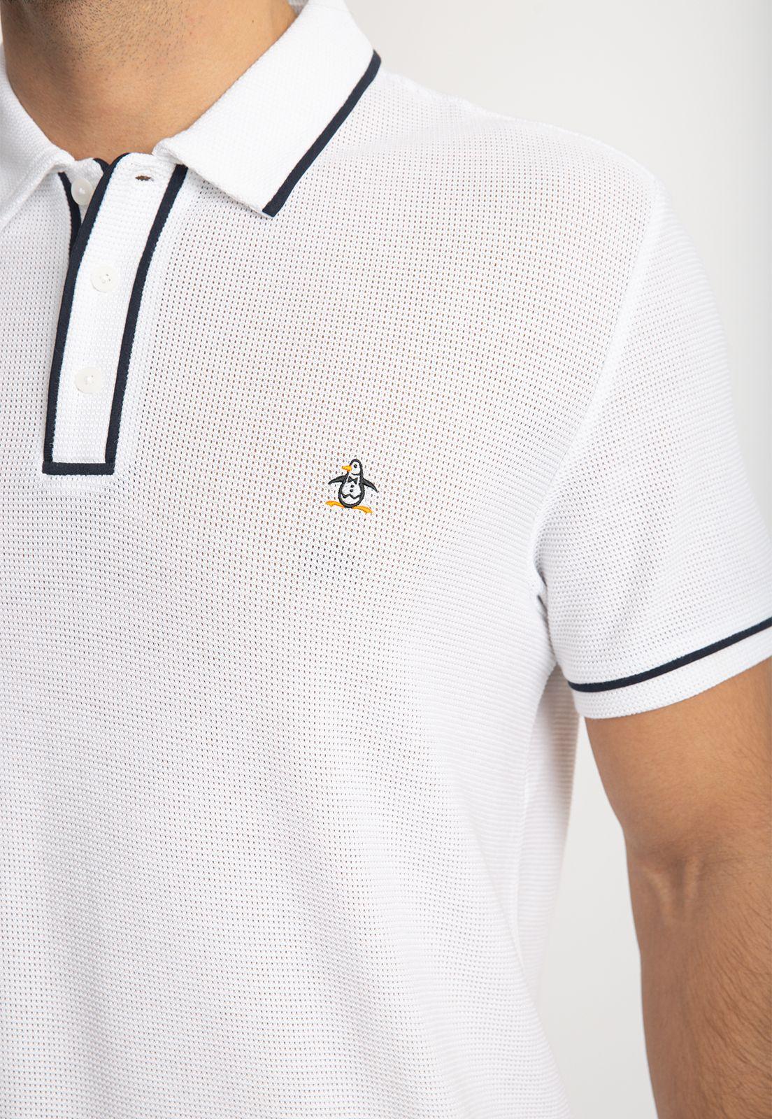Polera Hombre Polo Manga Corta Blanca-2