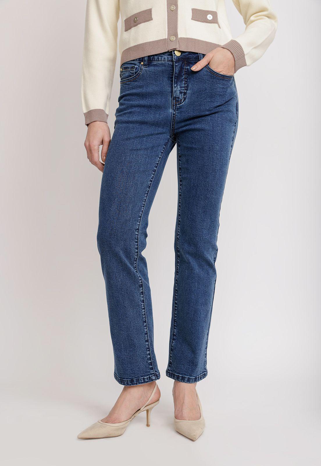 Jeans Recto Azul Charlot26 Mujer-0