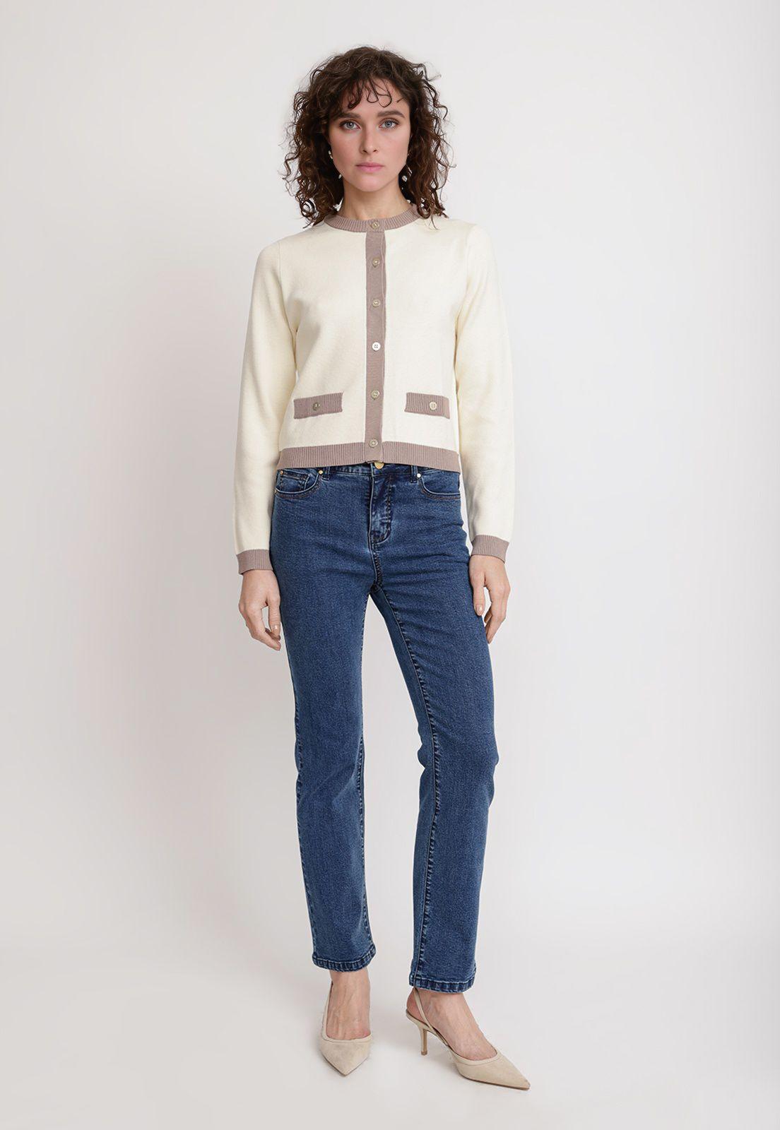 Jeans Recto Azul Charlot26 Mujer-3