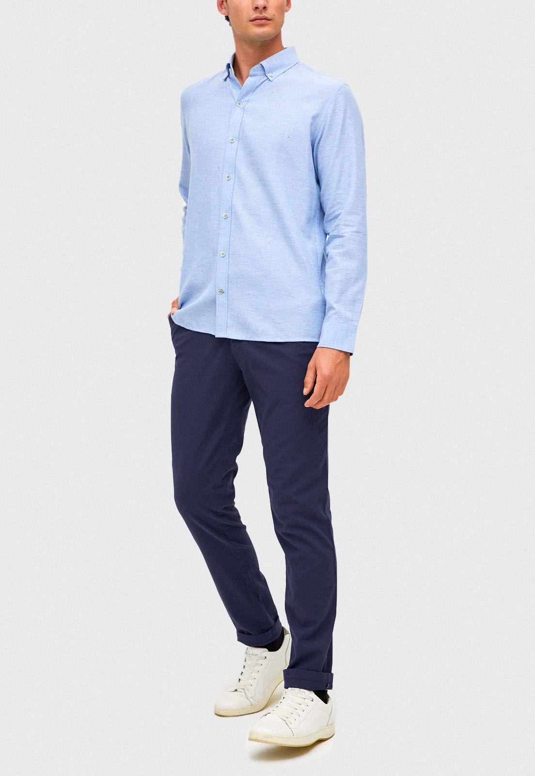 Camisa casual Bou Celeste-3