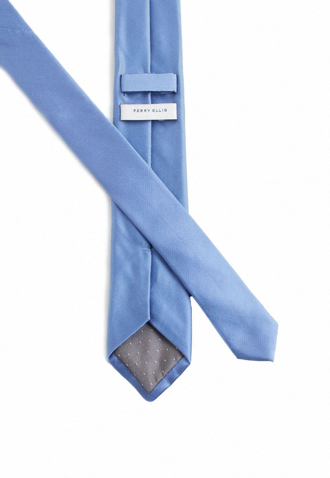 Corbata lisa azul medio resist spill-2