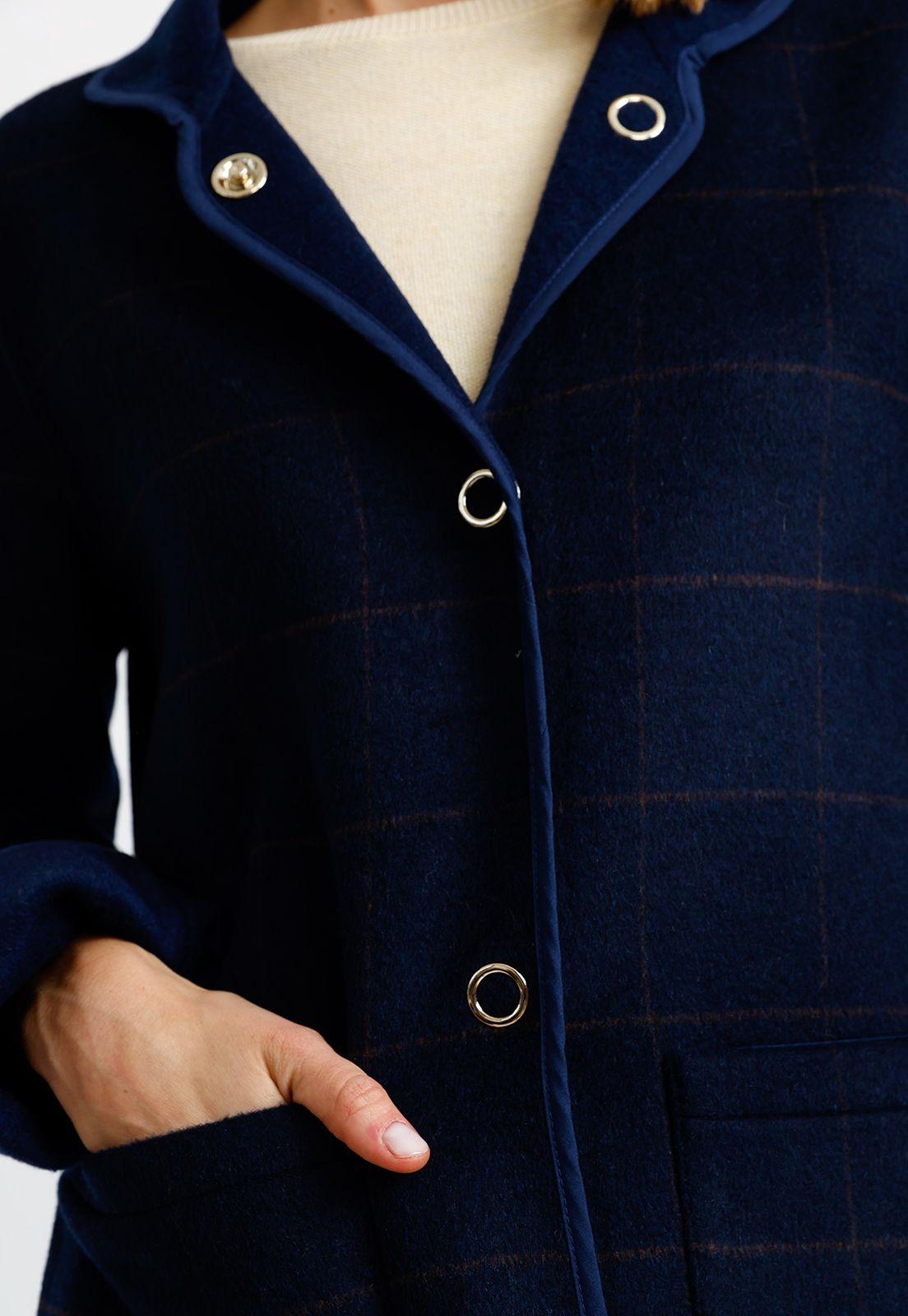 Chaquetón Reversible Navy Marlee Mujer-5