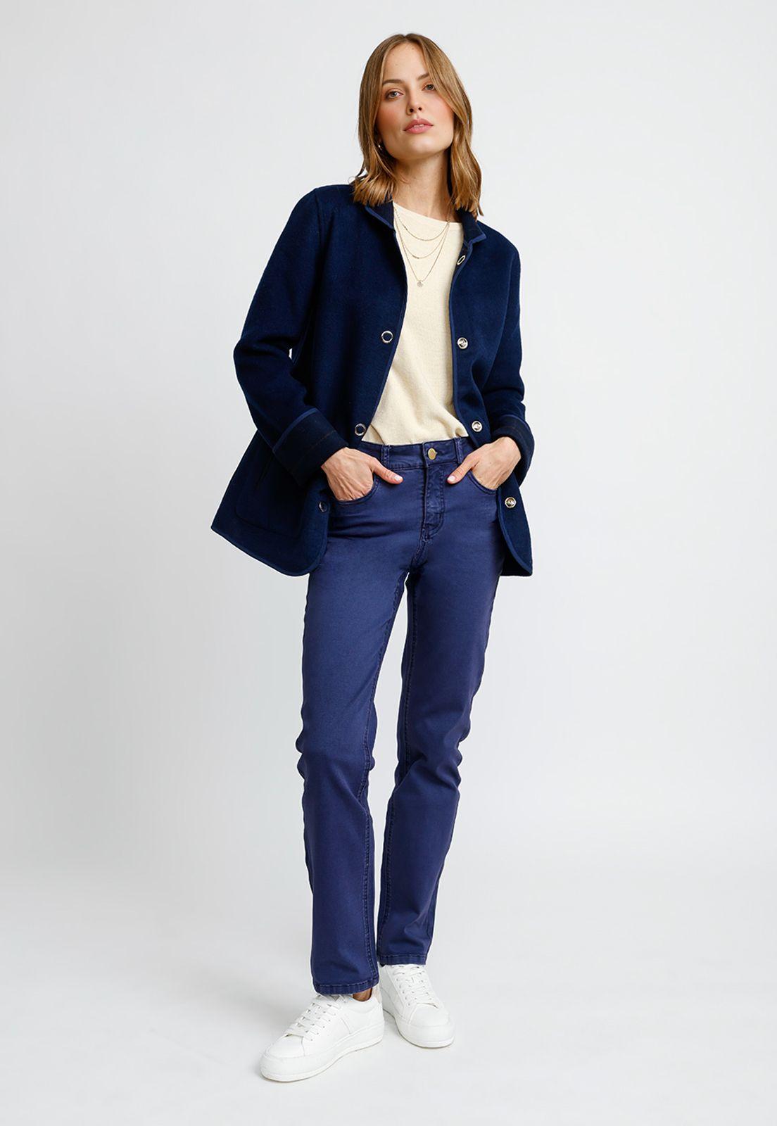 Chaquetón Reversible Navy Marlee Mujer-6