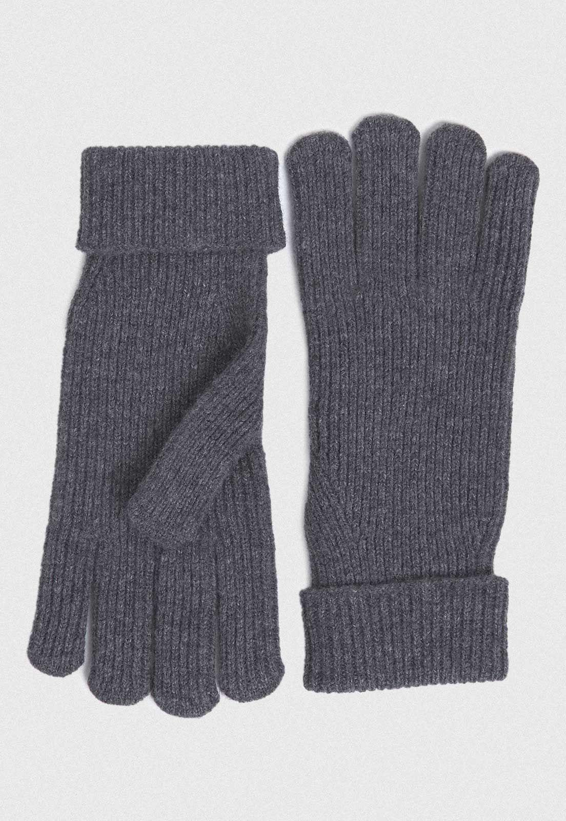 Guantes De Lana Azul Marino-2