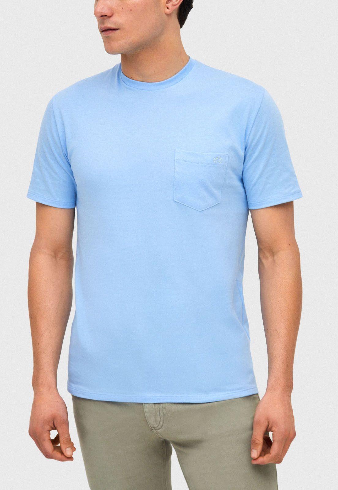 Polera Crew neck Marco Celeste-3