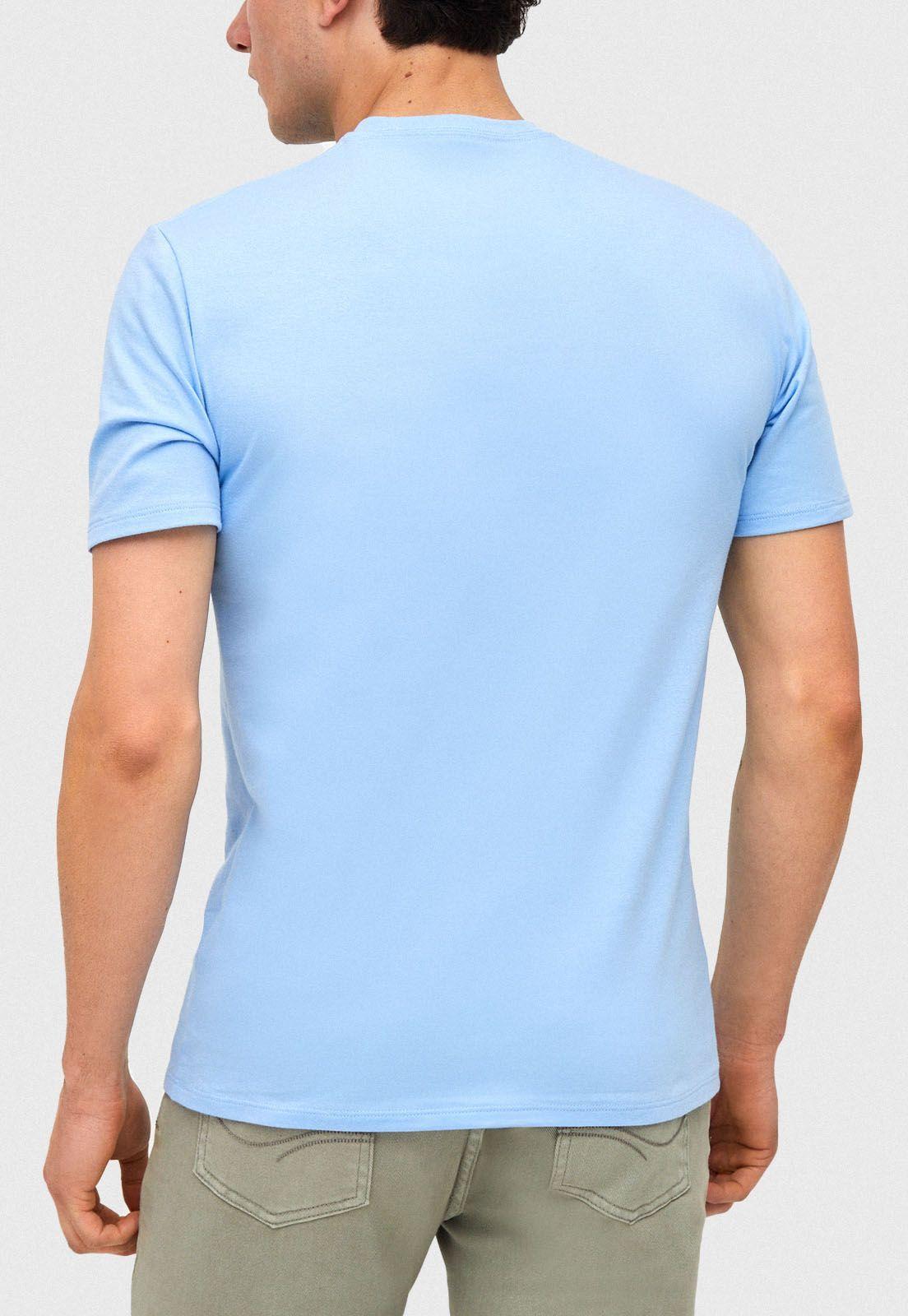 Polera Crew neck Marco Celeste-1