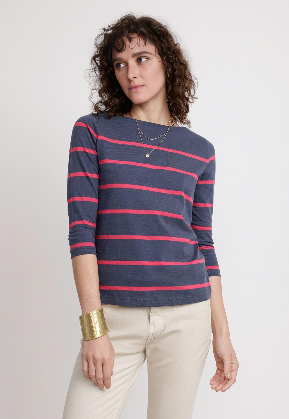 Polera Mujer Astrid Algodón Peruano Navy-0