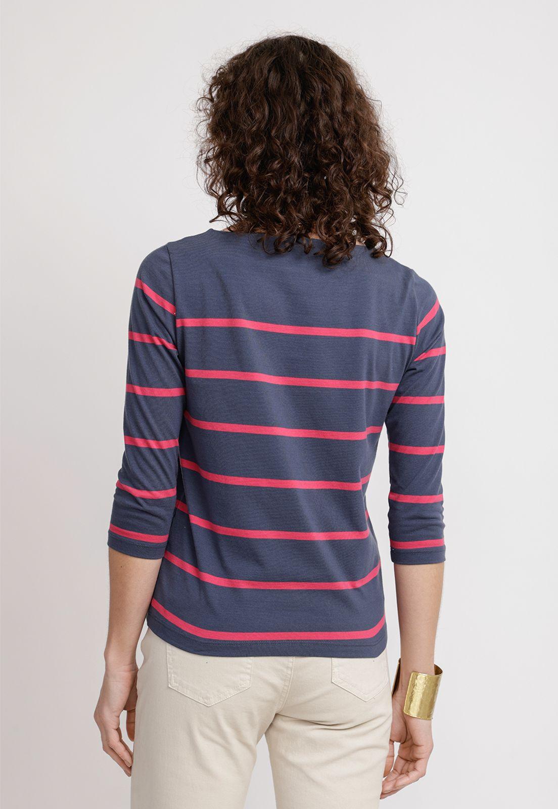 Polera Mujer Astrid Algodón Peruano Navy-1