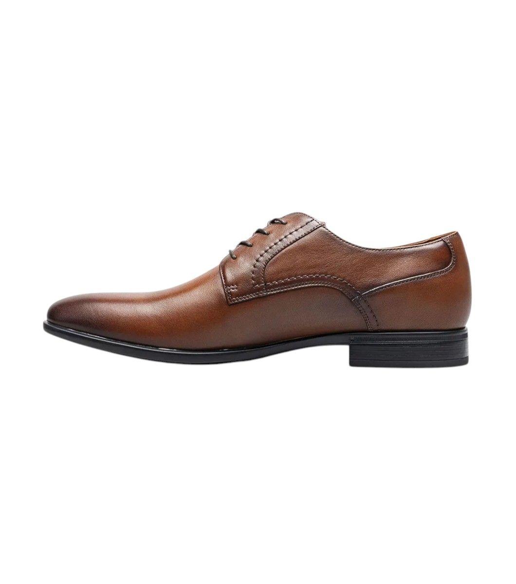 Zapatos Formal Zaffiro Plain Toe Oxford Cognac-3