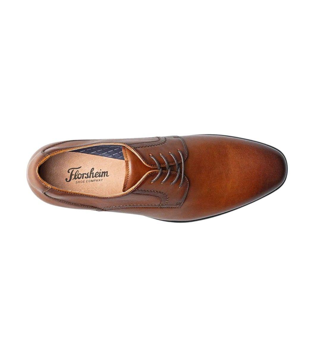 Zapatos Formal Zaffiro Plain Toe Oxford Cognac-5