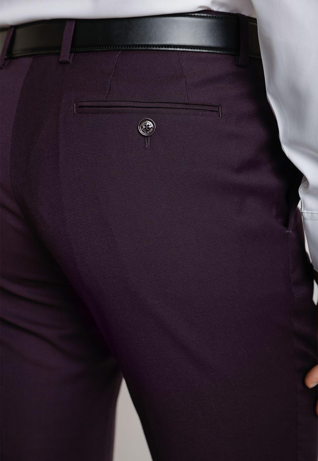 Pantalón Hombre Traje Suit Separate Washable Grape-2