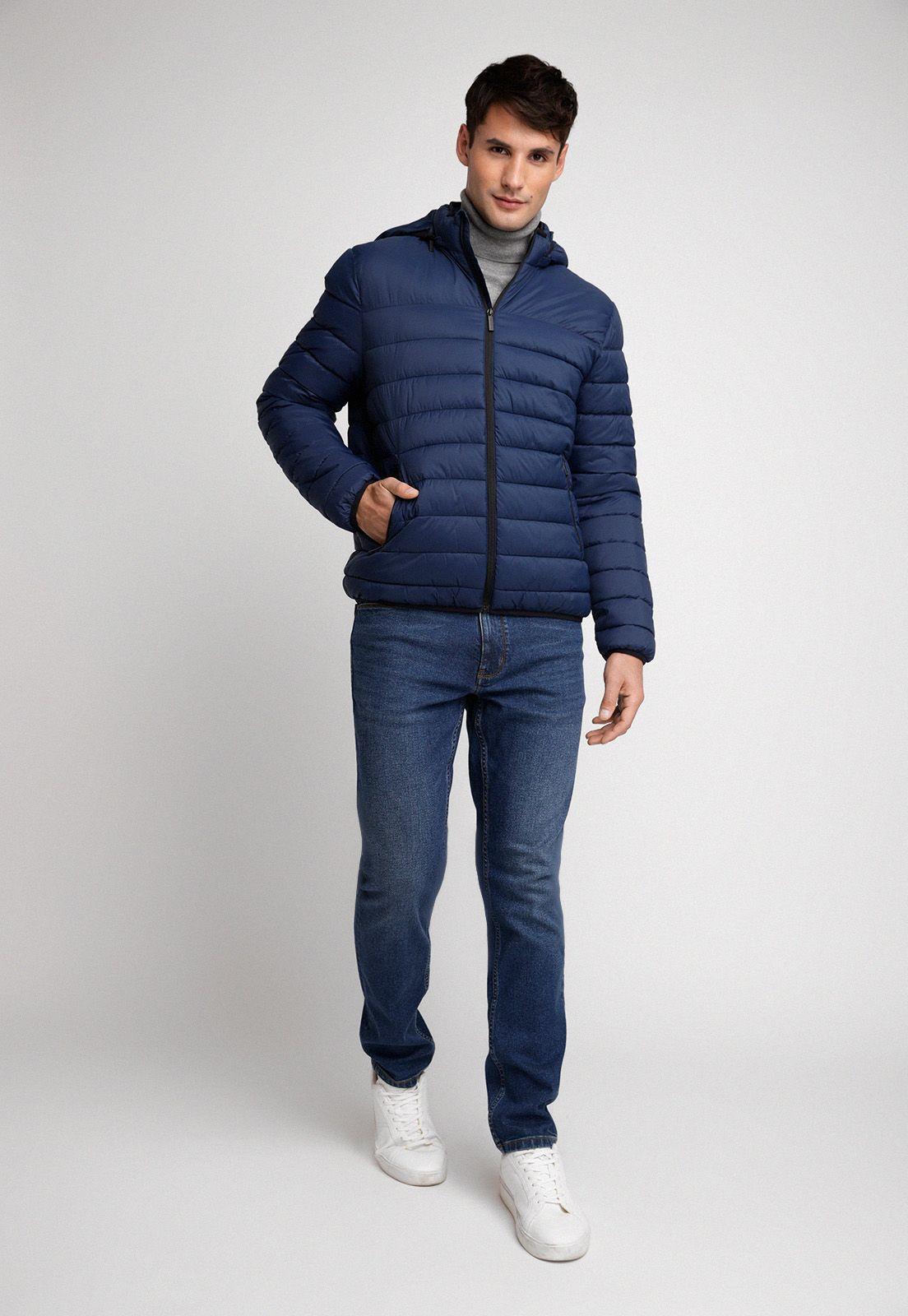 Parka Ligera Acolchada Azul-3