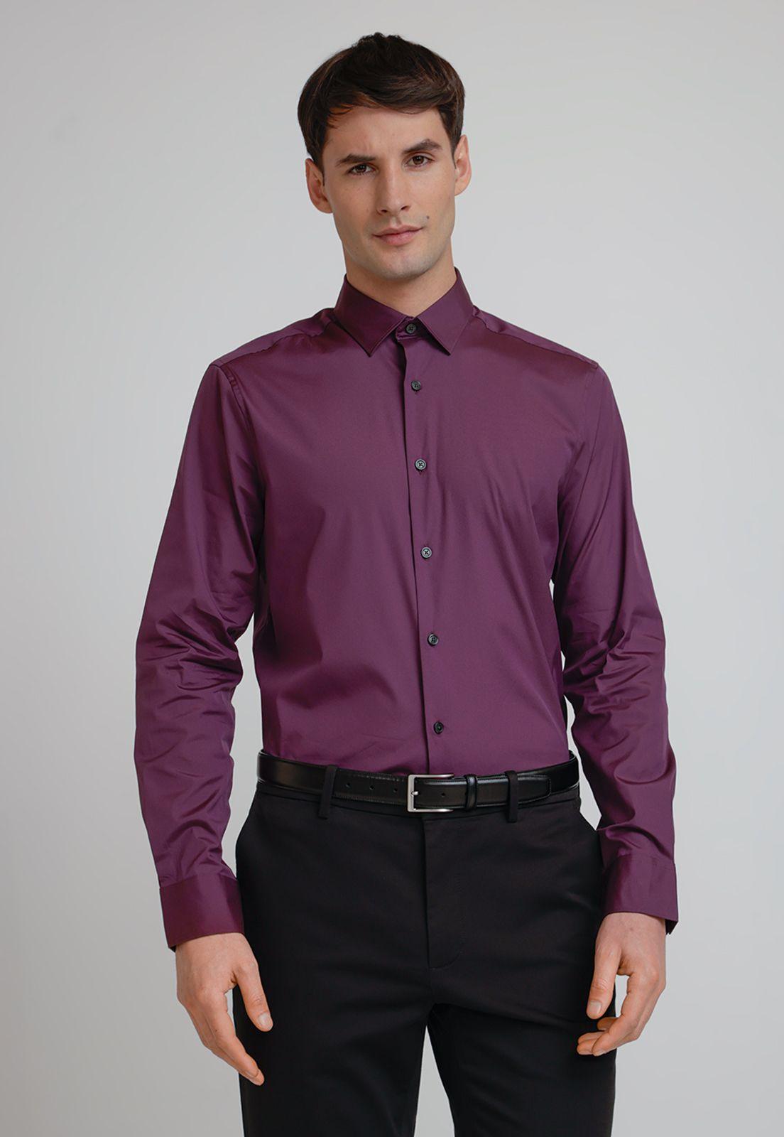 Camisa Hombre Smart Morado-0